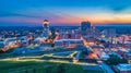 Winston-Salem North Carolina NC Skyline Aerial Royalty Free Stock Photo