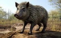 Winston the White-lipped Peccary Royalty Free Stock Photo