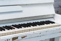 Wintage white piano Royalty Free Stock Photo