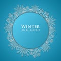 Winter abstract background- vector Royalty Free Stock Photo