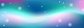 Winter Abstract Blue turquoise pink background with snowflakes. Snow and snowdrifts. Vector illustration. Gradient blur Royalty Free Stock Photo