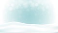 Winter abstract illustration background design. Bokeh light blue background. 10 eps vecor