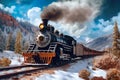 Winter Adventure: Riding the Steam Train through Colorado\'s Mountainous Forests