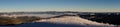 Winter adventures. Sky panorama. Carpathians. Ukraine.