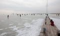 People on frozen Lake