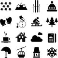 Winter/alpine/ski pictograms