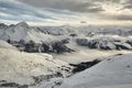 Winter in the Alps, Paradiski Royalty Free Stock Photo