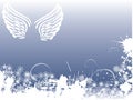 Winter angel background Royalty Free Stock Photo