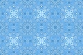 Winter art with icy blue seamless pattern Royalty Free Stock Photo