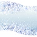 Winter background with blue snow scenery Royalty Free Stock Photo