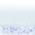 Winter background with blue snow scenery Royalty Free Stock Photo