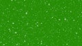 Winter background. falling snow isolated on green screen. 3d Illustration Royalty Free Stock Photo