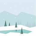 Winter background illustration. Season background illustratrion Royalty Free Stock Photo