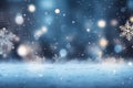 Winter background snow blurred bokeh happy new year Royalty Free Stock Photo