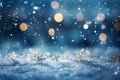 Winter background snow blurred bokeh happy new year Royalty Free Stock Photo