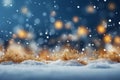 Winter background snow blurred bokeh happy new year Royalty Free Stock Photo