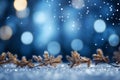 Winter background snow blurred bokeh happy new year Royalty Free Stock Photo