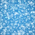 Winter background with snow. Christmas snow banner. Vector Royalty Free Stock Photo
