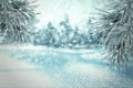 Winter background of snow and frost with free space for your decoration Royalty Free Stock Photo