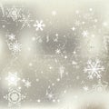 Winter background with snowflakes Royalty Free Stock Photo