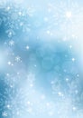 Winter background with snowflakes. EPS10.