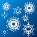Winter background. snowflakes. Royalty Free Stock Photo