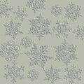 Winter background, snowflakes - illustration bitmap Royalty Free Stock Photo