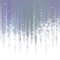 Winter background, snowflakes - vector illustration Royalty Free Stock Photo