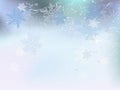 Winter background, snowflakes - vector illustration Royalty Free Stock Photo