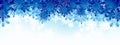 Winter background, snowflakes - vector illustration Royalty Free Stock Photo