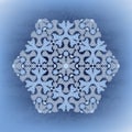 Winter background with stylized snowflakes.