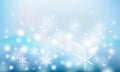 Winter background template with snowflakes rainy. Beautiful Snow wallpaper backdrop for wintry season with smooth gradient white a Royalty Free Stock Photo