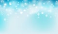 Winter background template with snowflakes rainy. Beautiful Snow wallpaper backdrop for wintry season with smooth gradient white a Royalty Free Stock Photo