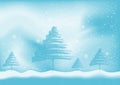Winter background vector