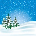 Winter background for your text.