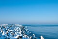 Winter Baltic jetty