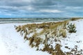 Winter on the Baltic Sea coast in Prerow, Germany Royalty Free Stock Photo