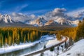 Winter in Banff National Park Royalty Free Stock Photo