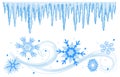 Winter Banners Borders/eps Royalty Free Stock Photo