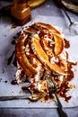 Winter Banoffee Pavlova.Style vintage