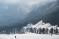 Winter in Bayrischzell, blue sky, snow