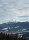 Winter beautiful mountains in Zakopane, Poland