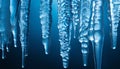 Winter beauty blue ice crystal reflects nature cold, transparent freshness generated by AI Royalty Free Stock Photo