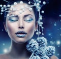 Winter Beauty Woman Royalty Free Stock Photo
