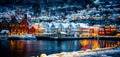 Bergen city in Norway Royalty Free Stock Photo