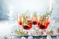 Winter berry cocktails