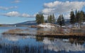 Winter in Big Bear Lake, California Royalty Free Stock Photo