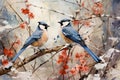 Winter Birds - Generative AI