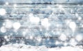 Winter blue background with snowflakes Royalty Free Stock Photo