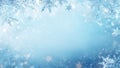 Winter Blue Crystal Veil Royalty Free Stock Photo